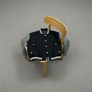 Vestes universitaires de haute qualité, sur mesure, 100% coton et laine, manches en cuir, vêtements d'hiver, veste de baseball d'hiver tendance - Product Image 3