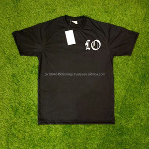 Camisetas con hombros descubiertos vintage en blanco liso, camisetas bordadas de peso pesado de algodón 100%, camisetas con logotipo personalizado para hombre - Product Image 1