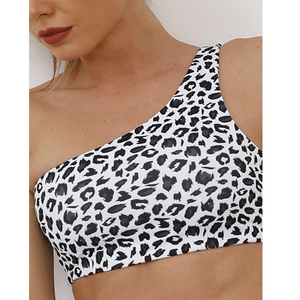 Soutien-gorge de sport pour femmes Fitness Pro soutien-gorge de sport pour le dos à séchage rapide une épaule soutien-gorge de sport - Product Image 3