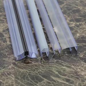 แถบยางกันน้ำ PVC แบบขยายขอบ ตัดตามสั่ง ขายส่ง สำหรับประตูกระจกห้องอาบน้ำ แยกพื้นที่แห้ง-เปียก - Product Image 5
