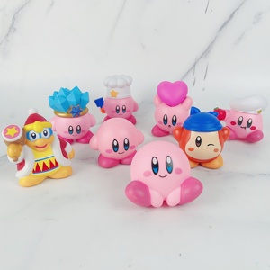 Figuras de juguete de acción de PVC Kirbys Anime juego lindo dibujos animados Rosa Kirbi colección Mini muñecas para niños regalos de cumpleaños - Product Image 4