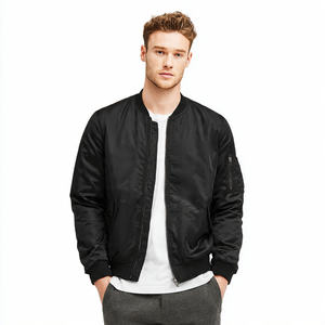 Chaqueta Bomber Satinada con Sublimación Frontal Personalizada OEM, Chaqueta de Invierno para Exteriores MA1, Reversible, Cortavientos, Estampada para Hombre - Product Image 3