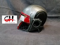 Casque d'armure médiévale en acier moulé sous pression CH 18G, motif gaufré Darth Revan, thème Amour, pour costumes d'Halloween, jeux de rôle et décorations de fêtes