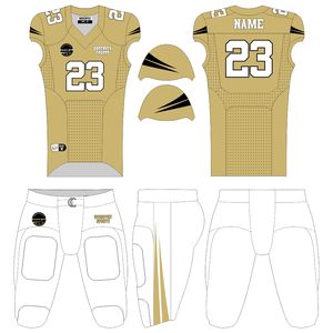 Conjunto de fútbol americano personalizado de manga corta transpirable diseño de talla grande para deportes de verano conjunto de fútbol americano Jersey Plus pantalón - Product Image 1