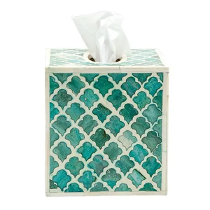 Caja de Pañuelos Hecha a Mano con Incrustaciones de Hueso y Madera, Increíble Porta Servilletas Multiusos para Comedor, Cocina, Baño, Caja de Almacenamiento de Pañuelos de Mesa - Product Image 4