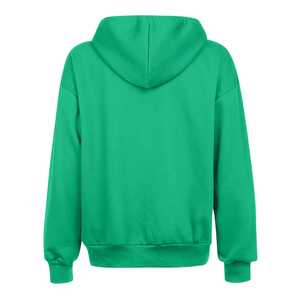 Sudadera con capucha y cremallera de lana suave, Jersey grueso y pesado con bolsillos laterales, sudaderas con capucha y sudaderas de mujer de Color sólido, novedad - Product Image 3