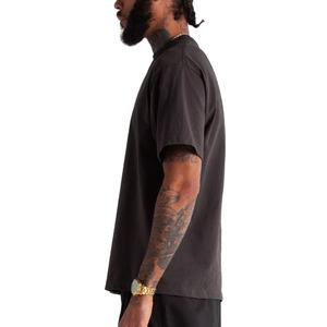เสื้อยืดโอเวอร์ไซส์สำหรับผู้ชายเสื้อเชิ้ตผ้าฝ้ายลายกราฟิกฟอกสีเสื้อยืดลำลองทรงหลวม - Product Image 1