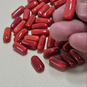 พลอยปะการังสีแดง รูปทรงหลวม คุณภาพดี ทรงคาโบชอง สำหรับทำเครื่องประดับ ขนาดกลาง สำหรับแหวนผู้หญิง - Product Image 3