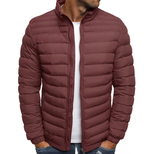 Veste matelassée d'hiver pour homme sur mesure par le fabricant, coupe-vent, rembourrage épais, veste rembourrée à bulles - Product Image 2
