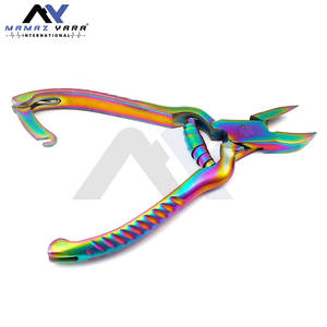 Coupe-ongles en acier inoxydable de haute qualité avec double ressort de verrouillage, coupe-ongles robuste pour les ongles des pieds, coupe-ongles arc-en-ciel multicolores - Product Image 6