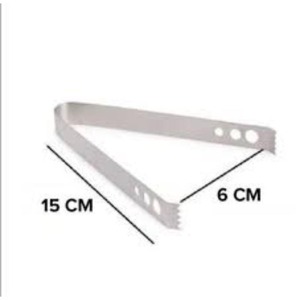 Strong stainless steel ice tong for bartenders and drink serving with <b>heavy</b> <b>duty</b> rust resistant construction and non slip tips - Product Image 4