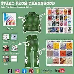 Survêtement personnalisé de haute qualité avec sweat à capuche et pantalon de jogging conçu pour les hommes avec une coupe moderne et des coutures de qualité supérieure - Product Image 5