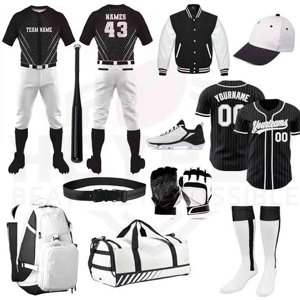 Paquete de uniformes de béisbol personalizados al por mayor, camisetas de béisbol personalizadas, diseño de uniformes de equipo, ropa de equipo personalizada, sublimación - Product Image 1