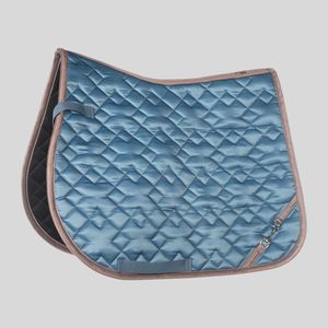 Almohadillas de lona vaquera para silla de montar de caballo, de alta venta al por mayor, colores sólidos, diseño deportivo para entrenamiento, bordado clásico con logotipo personalizado para equitación. - Product Image 3