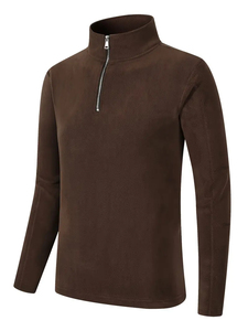 Sudaderas con capucha de lana con logotipo personalizado de alta calidad para hombre, jersey de manga larga con cremallera, estampado en blanco informal, básico, mezcla de algodón - Product Image 4