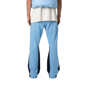 Pantalones de chándal OEM HSI Streetwear 2026, ajustados, de algodón lavado de alto gramaje, corte recto ancho, acampanados y holgados - Product Image 4