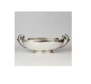 Gran oferta hecha a mano, cuenco para servir de mesa de aluminio y Metal disponible por encargo con soporte, frutas plateadas niqueladas para alimentos - Product Image 1