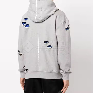 Meilleur design Sweat à capuche vieilli pour hommes, manches longues, confortables et lourdes, fabriqué en polyester/coton pour l'hiver - Product Image 5