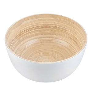 Best choice Colorful <b>Bamboo</b> Serving <b>Bowl</b> Eco Friendly Salad and Fruit <b>Bowl</b> for Kitchen Dining Table Decor and Everyday Use - Product Image 5