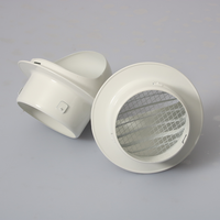 Capot de ventilation extérieur épaissi en acier inoxydable 304, peinture blanche cuite, résistant aux intempéries et à la pluie, du fabricant