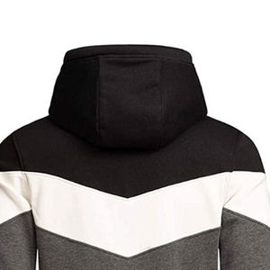 Pull à capuche en tricot personnalisé doublé anti-rides de haute qualité pour l'hiver avec strass pour hommes - Product Image 4