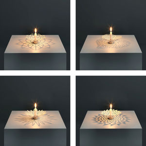 Soporte de luz de té de metal pulido dorado, vajilla elegante de tamaño mediano, soporte de luz en T de latón, decoración de iluminación de precio asequible - Product Image 4