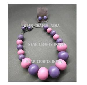 Top classement personnalisé de luxe dernier fabriqué à la main de la meilleure qualité de haute poli beau collier en résine de mode pour les femmes de l'Inde - Product Image 2