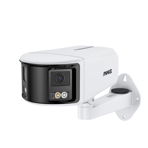 Annke fcd800 4k 8MP cho nhà giám sát ống kính kép toàn cảnh 180 FOV PoE IP Camera cố định Mạng CCTV Camera Trắng IR đèn ai - Product Image 1