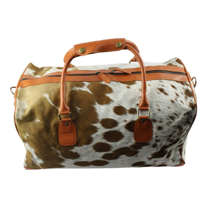 Top sac polochon en cuir de vachette voyage mode occidentale pour hommes et sacs de selle pliables sac de sport en cuir multifonctionnel - Product Image 5