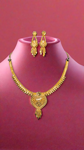 พร้อมส่งชุดต่างหูสร้อยคอชุบทอง22K ชุดเครื่องประดับชุดสร้อยคอต่างหู - Product Image 3