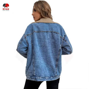 Custom Women <b>Denim</b> <b>Jacket</b> Lightweight Breathable Fabric Everyday Casual Wear Factory Supply - Product Image 2
