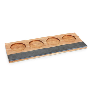 Conception personnalisée Margarita Flight Drink Tasting Paddle Board Wood Sampler Tray Wooden Beer Caddy Shot Glasses Tray Holder - Product Image 6