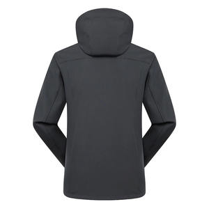 Nuevas chaquetas de concha suave, diseño personalizado, ropa de trabajo de invierno para hombres, forro polar a prueba de viento, cuello levantado - Product Image 4