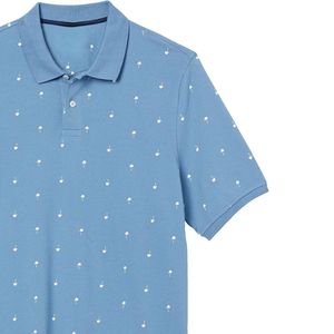 Camiseta de Manga Corta OEM ODM, Tejido Sólido con Estampado de Puntos, 100% Algodón, Diseño Personalizado, Ligera y Transpirable - Product Image 2