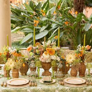 Vase en rotin lot de 3 fabriqué au Vietnam matériau écologique pour la décoration intérieure et la vaisselle en gros - Product Image 5