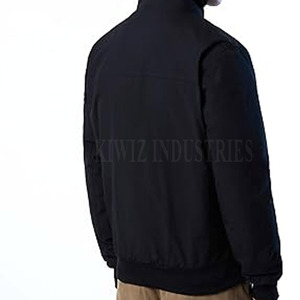 Veste en nylon Taslan respirante de haute qualité pour homme, avec col montant et logo frontal - Best-seller - Product Image 4