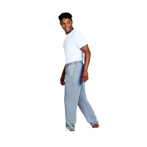 Survêtement de jogging pour homme personnalisé OEM, collection printemps, avec impression en relief, ourlet brut, coupe évasée, en coton respirant et écologique - Product Image 1