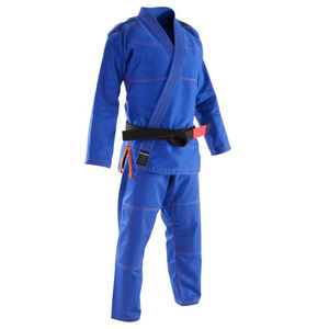 Combinaisons de karaté Vinor Sports avec logo personnalisé, uniforme bleu, vente en gros, arts martiaux, 100% coton, tissu durable de 460 g, séchage rapide - Product Image 2