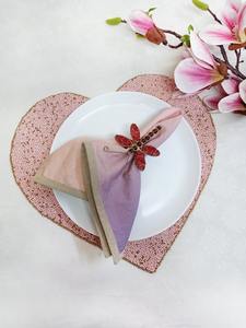 Fresh Arrivals Embroidery Solid Design Eco-Friendly Luxury Table <b>Mats</b> for Home Wedding Party Use Customizable - Product Image 2