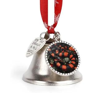 Campana de decoración navideña de Metal personalizada con adorno navideño colgante para decoración del hogar, suministros festivos de campana de Navidad para fiestas - Product Image 1