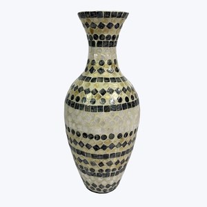 Elegante Art Deco Madre de Perla Jarrón Timeless Hogar Botella Decorativa - Product Image 3