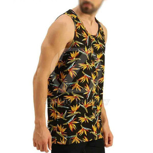 Quick Dry Breathable Knitted Casual Eco-Friendly Sublimation Tank <b>Top</b> for Men-Wholesale <b>Low</b> Price Workout Wear - Product Image 2