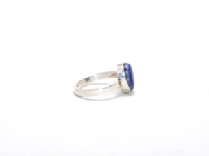 Anillo de plata de lapislázuli azul, joyería personalizada hecha a mano, anillos de plata de ley 925 sólida, precio al por mayor, anillos de plata de fabricante - Product Image 4
