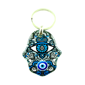 Llavero de Cristal con Ojo Turco Moderno DAFNI BIG PAZAR - Regalo Promocional Novedoso - Product Image 3