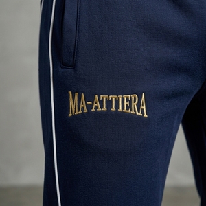 Conjunto Deportivo para Hombre, Azul Marino, con Capucha, Chaqueta con Cierre Completo, Pantalones Jogger, Paneles Blancos en Bloques de Color, Ropa Deportiva, Entrenamiento, Ajuste Profesional, Ropa Activa - Product Image 6