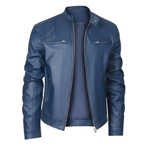 Veste en cuir pour hommes en fourrure véritable bombardier en peau de mouton veste pour hommes en cuir véritable et coque personnalisée pour l'hiver - Product Image 1
