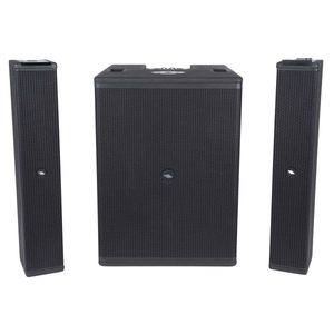 Oferta Especial: 2 Altavoces Compactos de Columna SESSION6, Sistema Portátil 2.1 con Amplificador Clase D de 3 Canales y 2400W - Product Image 1