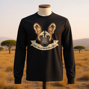 Camiseta de Manga Larga para Apoyar a los Perros Silvestres Africanos, Producto Promocional - Product Image 3