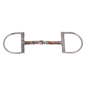 Horse Tack <b>D</b> Ring Single Joint Bits Stainless Steel Adjustable Copper Rings Snaffle Bit Horse Bits SKI INTERNATIONAL <b>Model</b> - Product Image 1