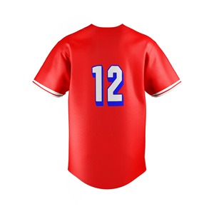 Camiseta de béisbol corta de alta calidad unisex, uniformes de fútbol para jóvenes, logotipo personalizado, precio barato, camiseta de béisbol con patrón en blanco para hombres - Product Image 5